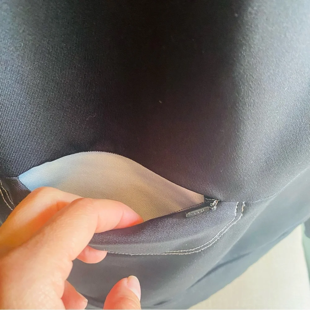 ALO Yoga CoolFit Women's Kata Performance Jacket black gray running zip athletic - Picture 6 of 7